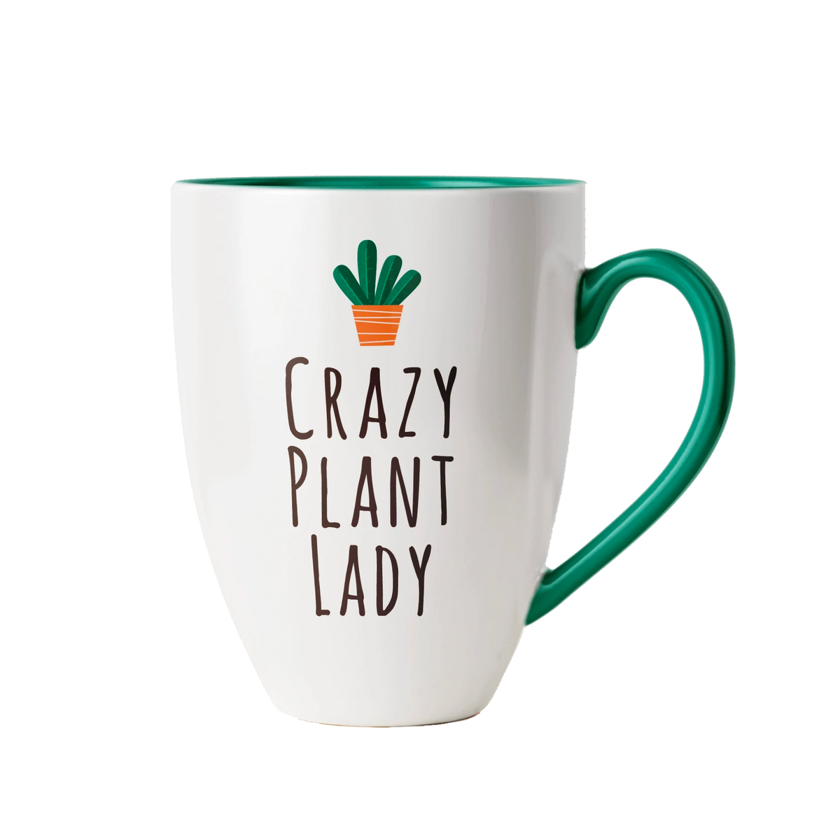 Plant Lady Mug with Green Handle